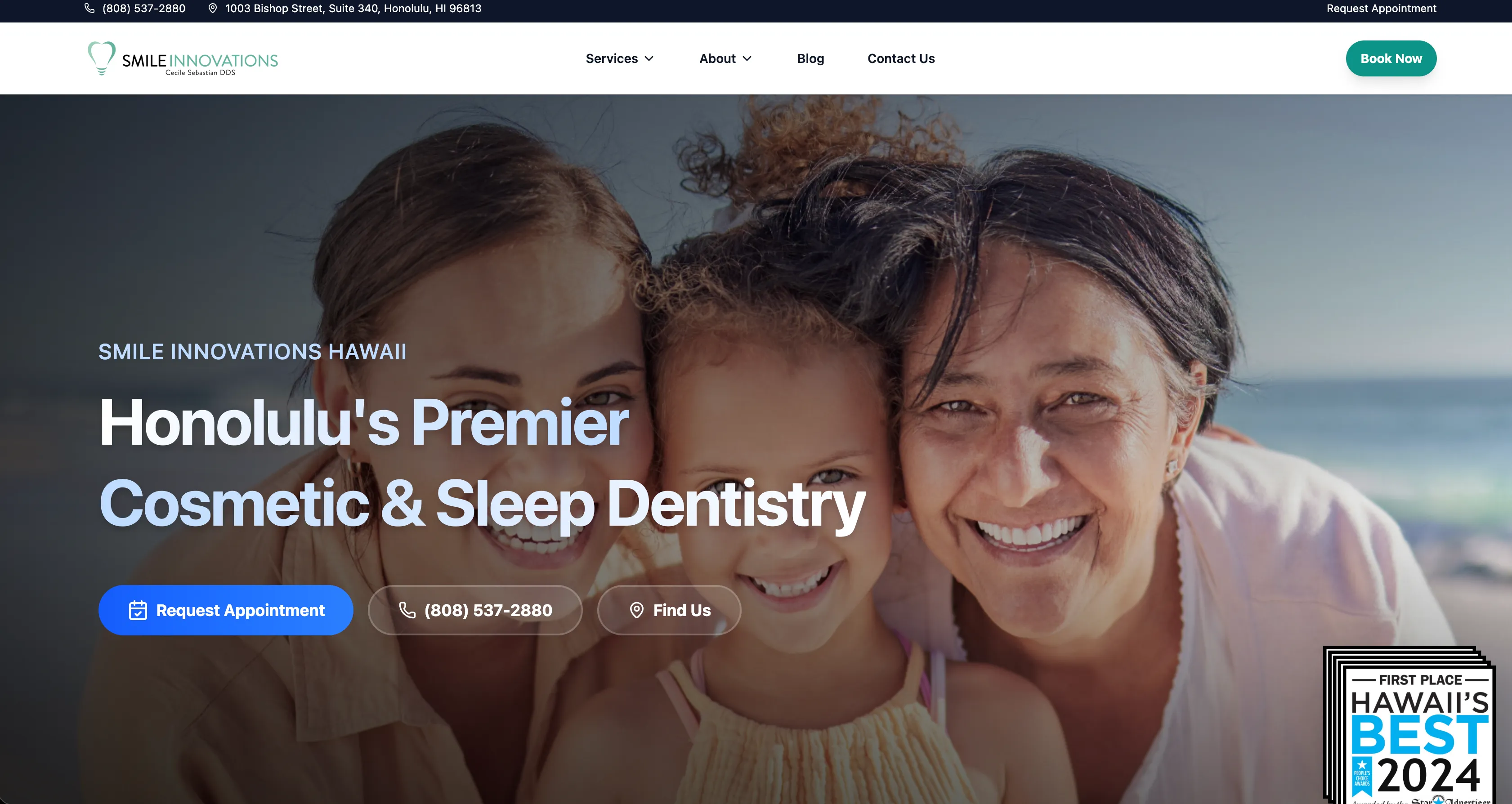 Smile Innovations Hawaii website